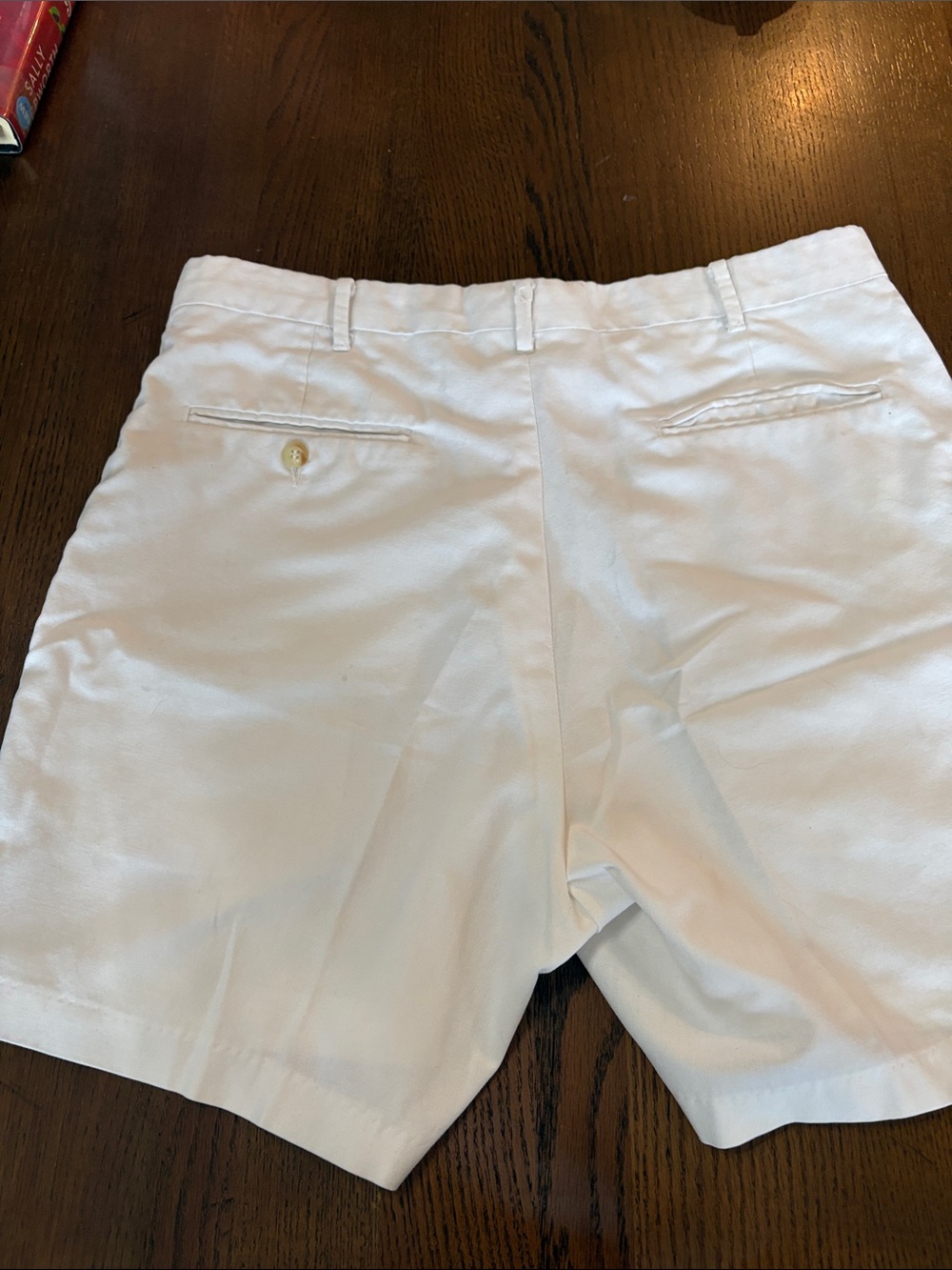Men's White Cotton Shorts - Picture 2 of 5